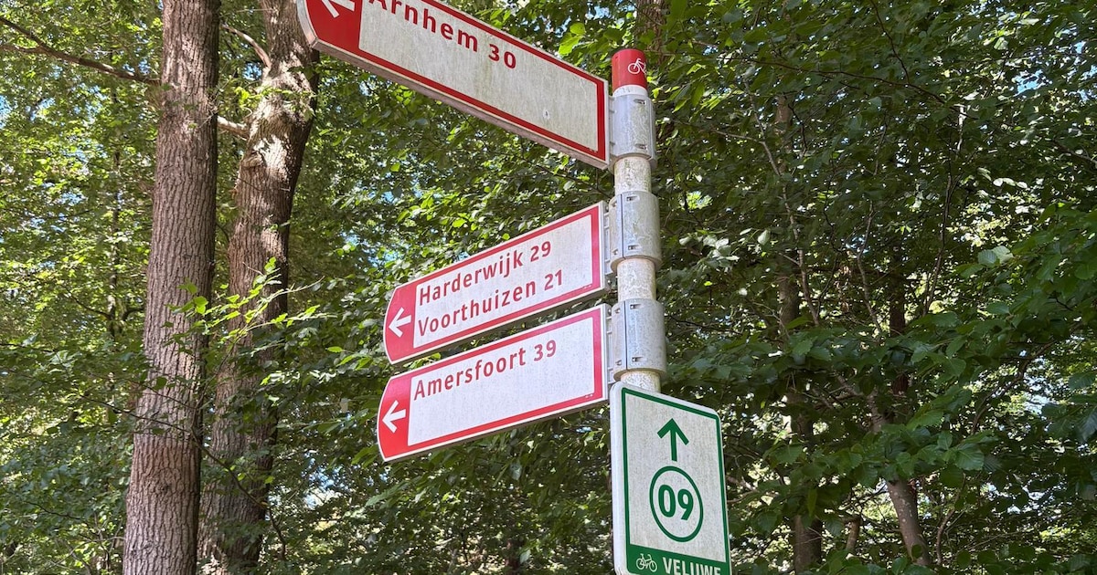 Aha! Dit is het verschil tussen de rode en groene wegwijzers voor fietsers in Apeldoorn