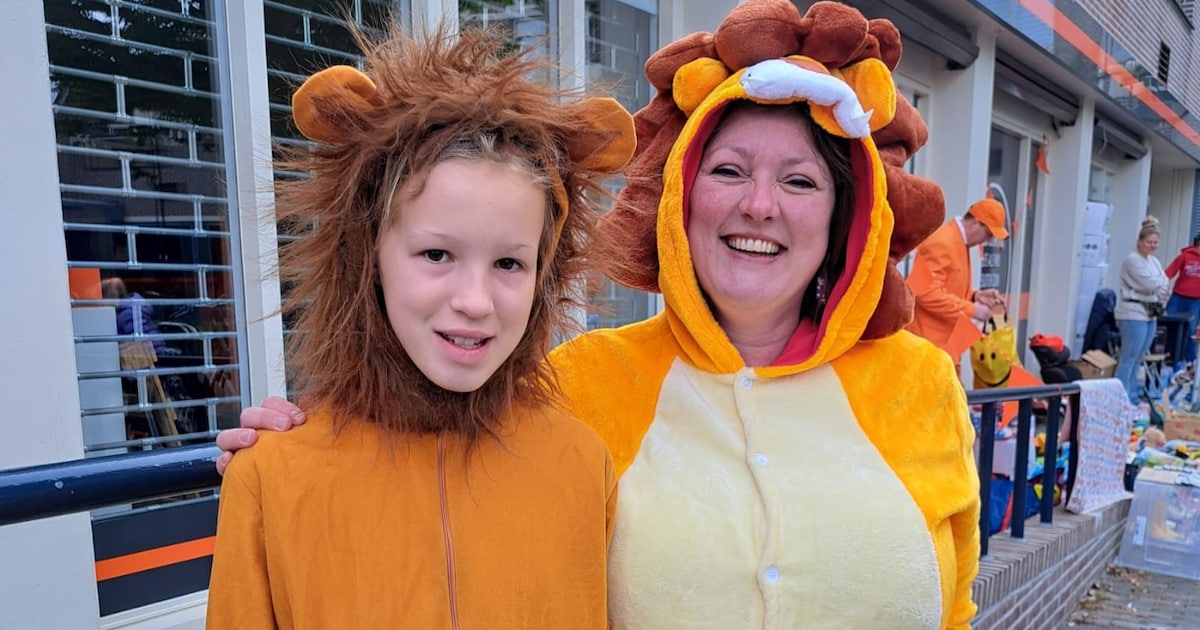 Van leeuw tot Friese schaatser: zo dossen Woerdenaren zich uit tijdens Koningsdag