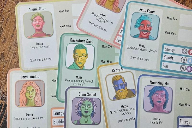 Karakters uit het spel