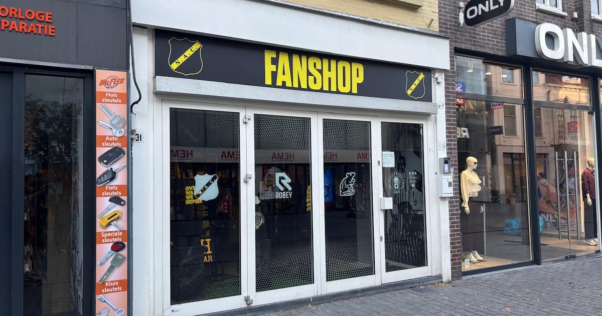 Geel-zwart shoppen: NAC opent fanshop in binnenstad Breda