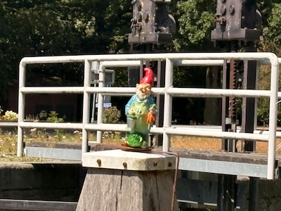 Ahaa! Daarom staan er ineens tuinkabouters in het kanaal