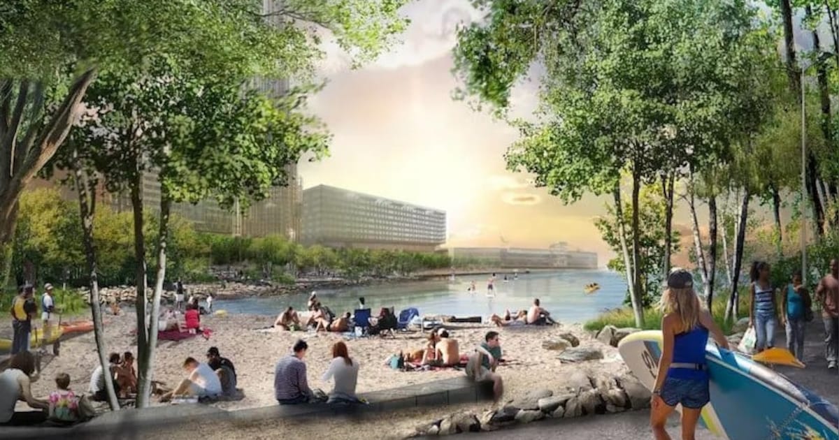 Zo gaan de nieuwe (drijvende) parken in de Rijnhaven eruitzien | Regio ...