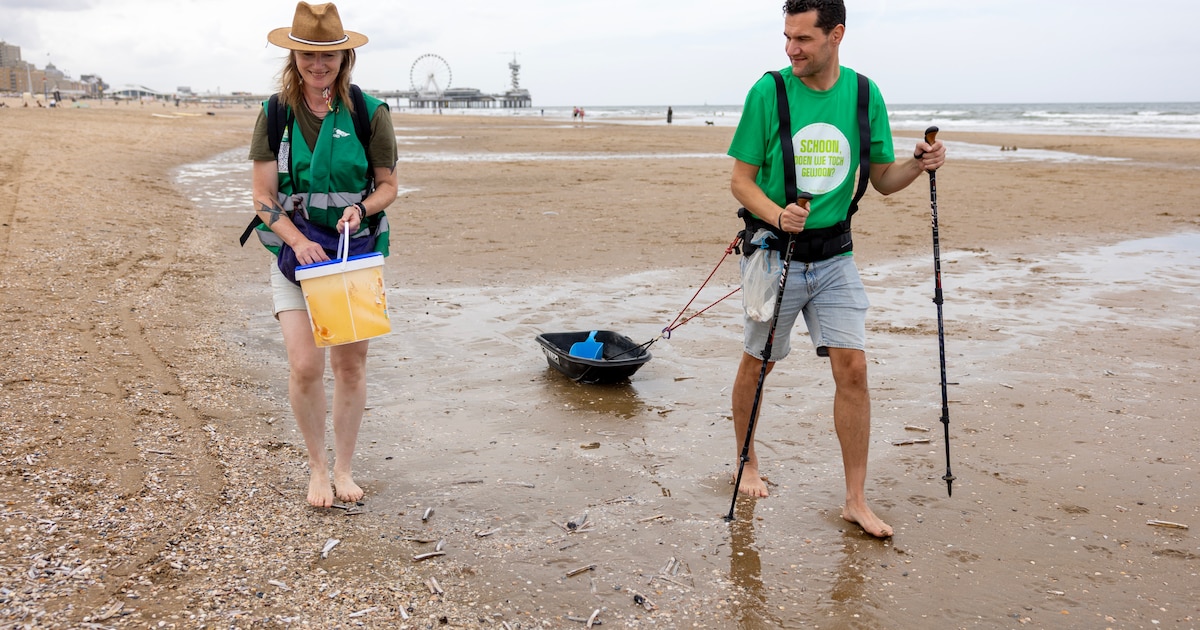 Sportschool overslaan? Op Scheveningen train je terwijl je het strand schoonmaakt