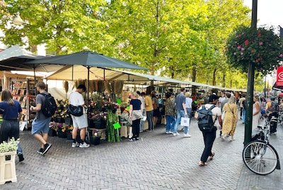 Hitte in Delft: antiekmarkt gaat niet door en warenmarkt stopt eerder