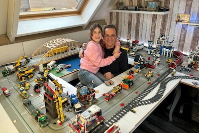 Vader en dochter bouwen Legoparadijs op zolder: ‘Je kunt echt je fantasie beleven’