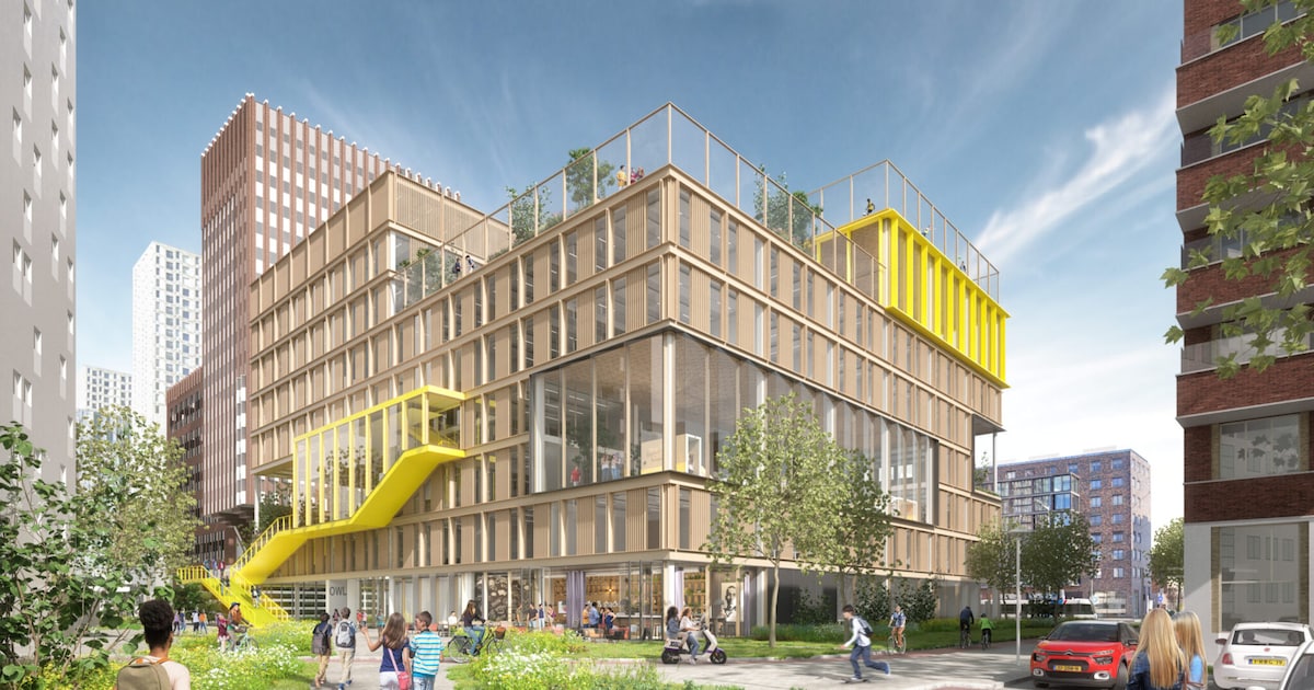 Scholieren en studenten onder één dak: dit nieuwe schoolgebouw komt op ...