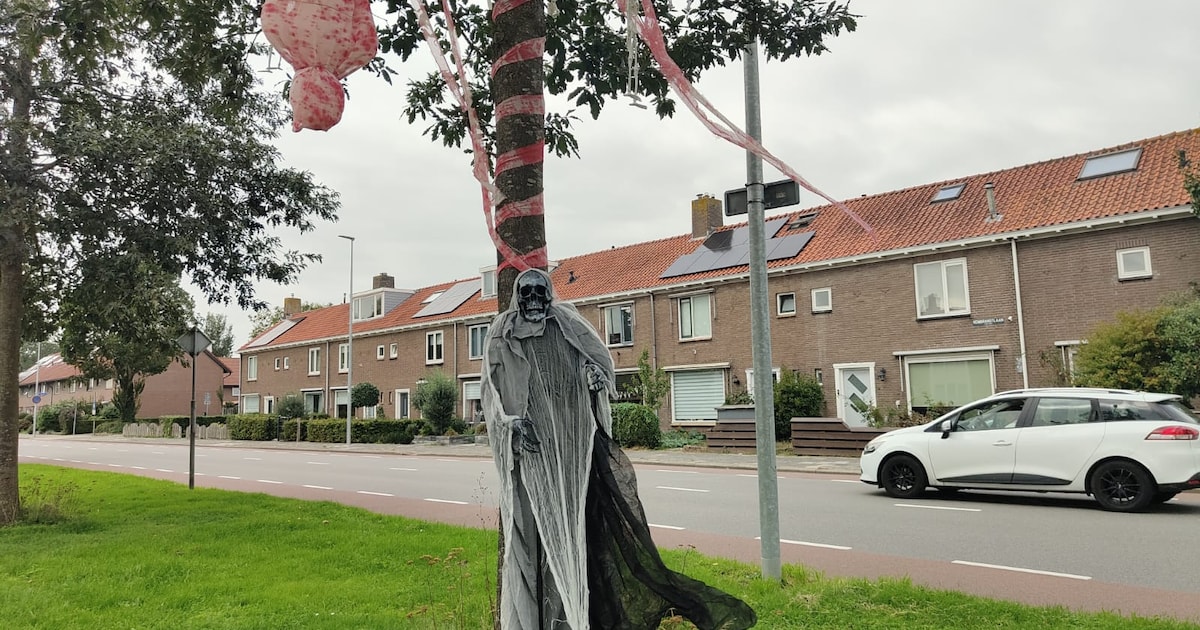 Hangend ‘lijk’ en superspinnen jagen Woerdenaren de stuipen op het lijf