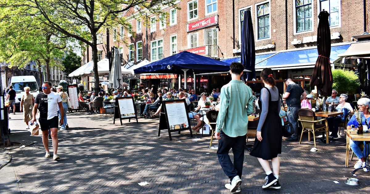 Op deze kaart zie je meteen op welke terrassen in Middelburg de zon schijnt