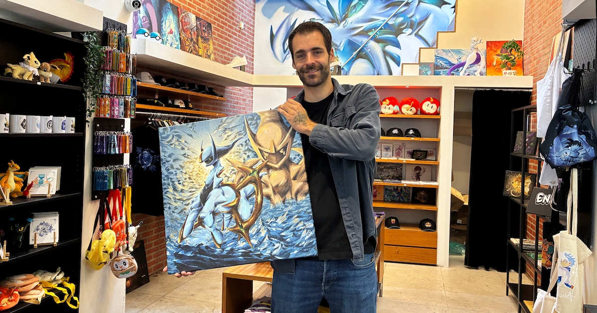 Isaac opent een winkel vol Pokémonkaarten en artwork: ‘Lugia is mijn favoriet’
