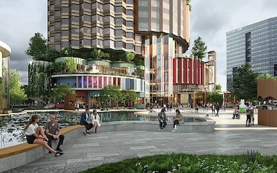 Dakterras, nachtclub en klimhal: de toren op het Jaarbeursplein komt er toch niet