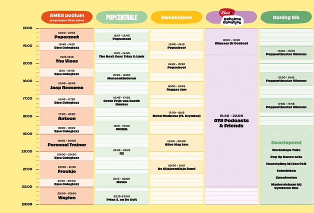 Dit is het programma van Wantijpop 2023 in Dordrecht | Regio | indebuurt.nl