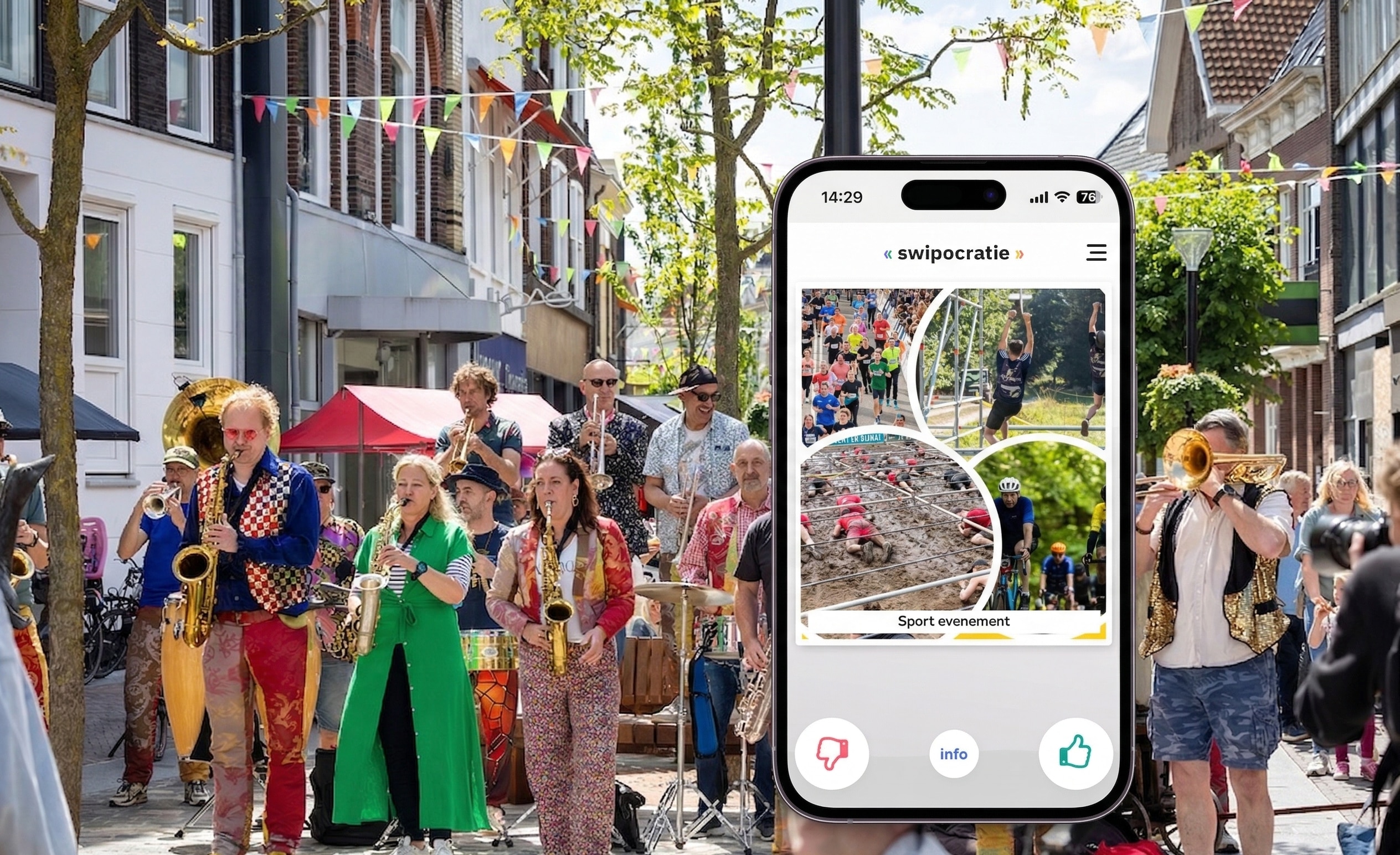 Net als daten: swipe en bepaal mee over events in Almelo